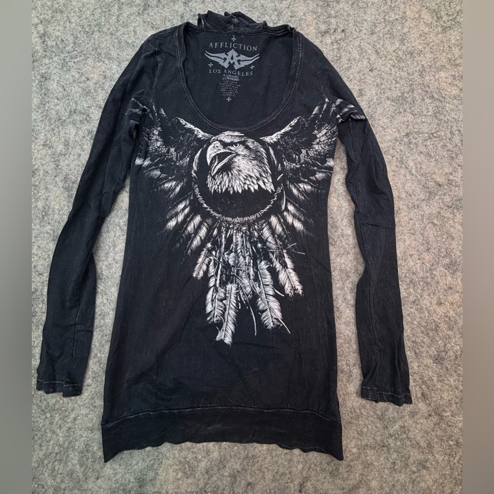Affliction | Eagle Dream Catcher‎ | Long Sleeve Top | Size Medium